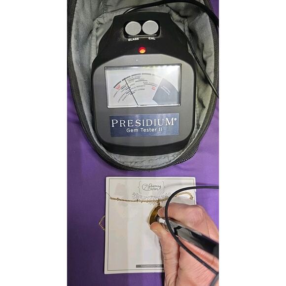 Tiger's Eye Teardrop Pendant Necklace On Gold Tone Satellite Station Chain - Picture 8 of 8